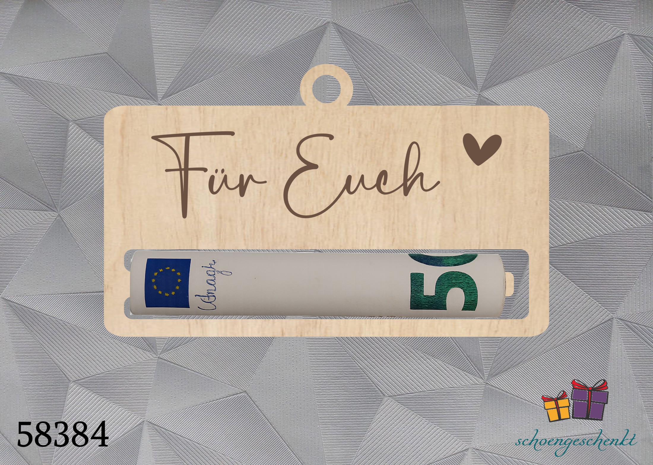 Für Euch 🤗 Geldgeschenk Klammer