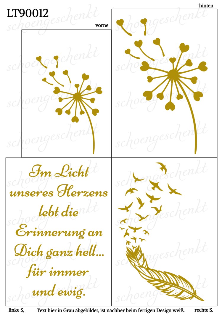 Im Licht unseres Herzens lebt die Erinnerung an Dich ganz hell...🕯️ Laterne Trauer