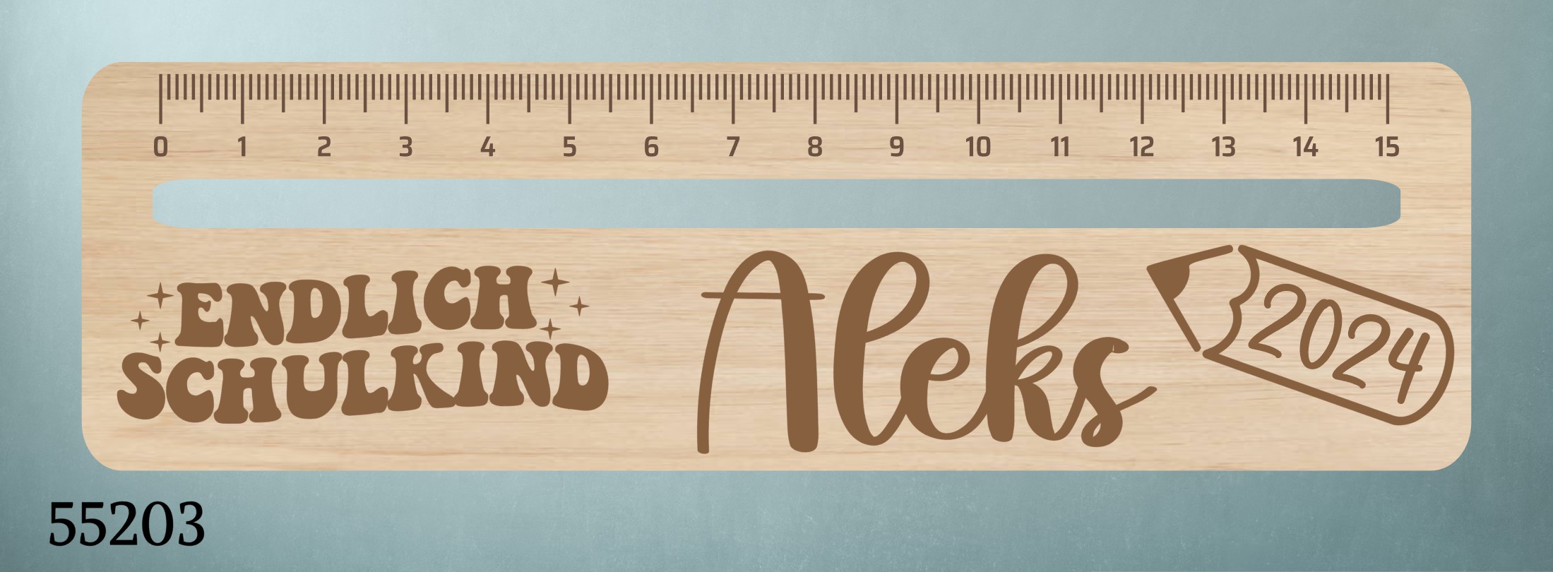 Lesehilfe mit Lineal ⭐Endlich Schulkind ⭐personalisiert mit Namen & Einschulungsjahr