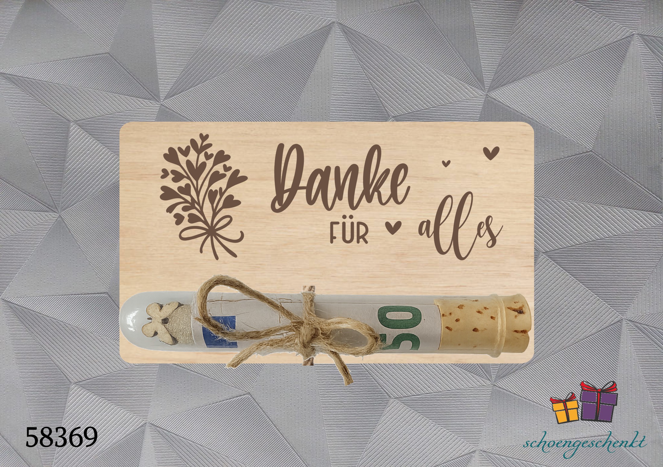 Danke für alles 💐 Geldgeschenkkarte