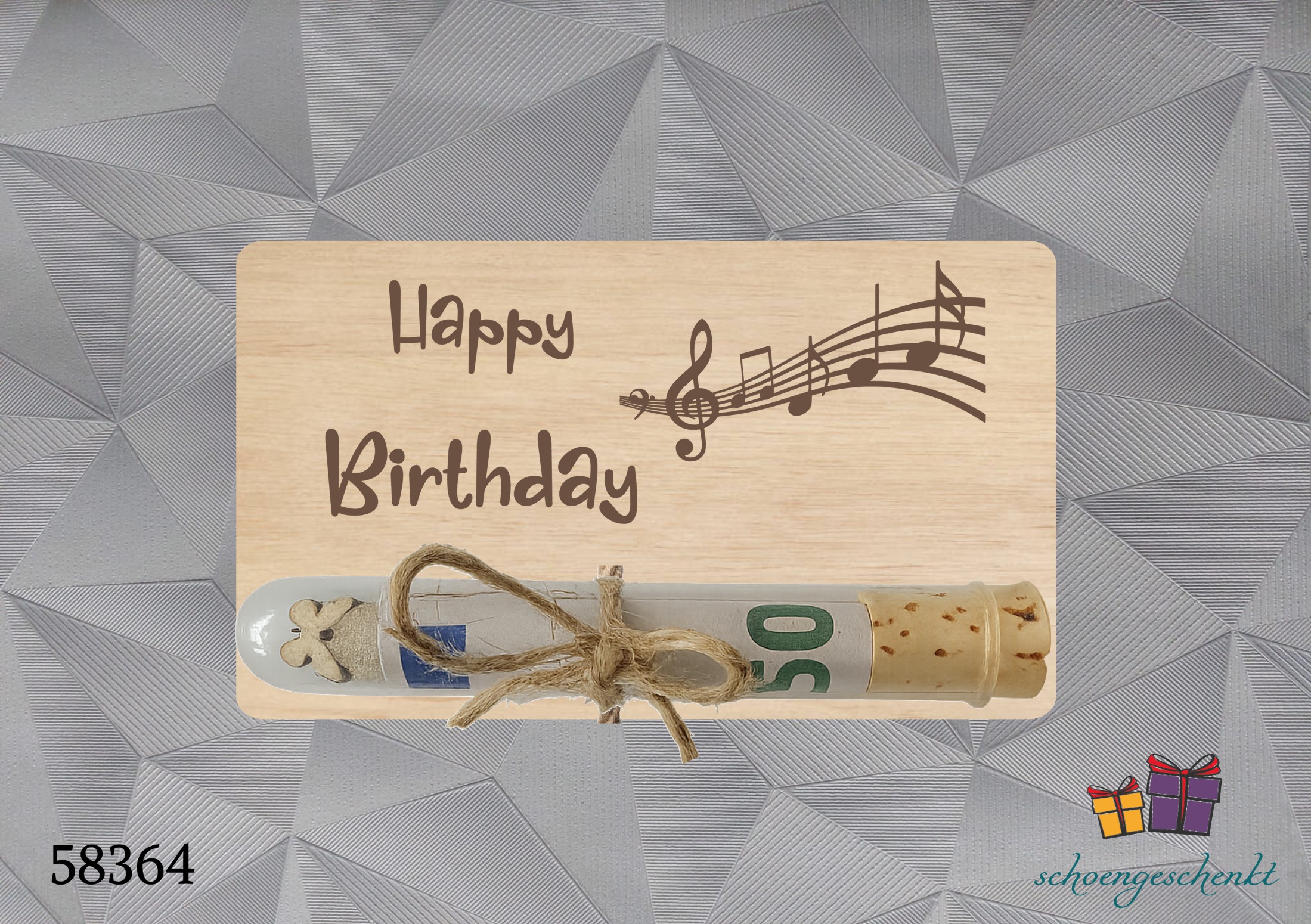 Happy Birthday 🎵 Geldgeschenkkarte