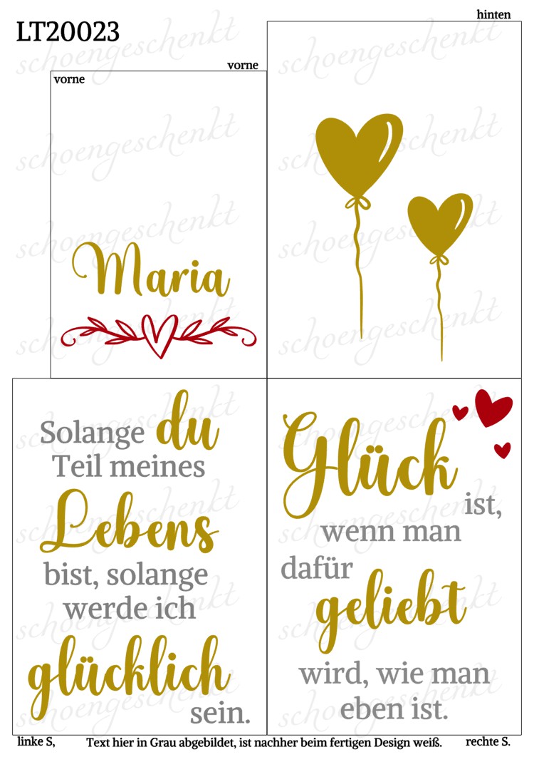 Solange du Teil meines Lebens bist, solange werde ich glücklich sein. ❤️ Laterne Zitate