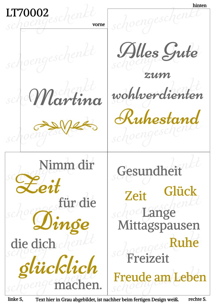 Alles Gute zum wohlverdienten Ruhestand! 🌸 Laterne Rente