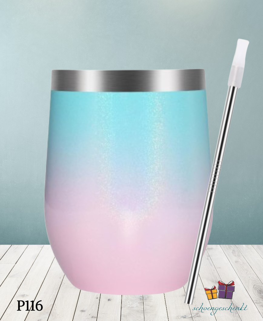 Blau-Rosa Schimmernder Farbverlauf 