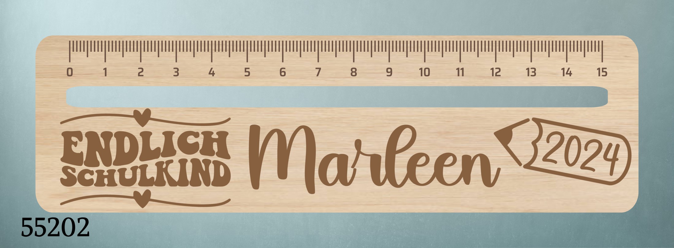 Lesehilfe mit Lineal📏Endlich Schulkind📏personalisiert zum Schulstart mit Namen & Jahr