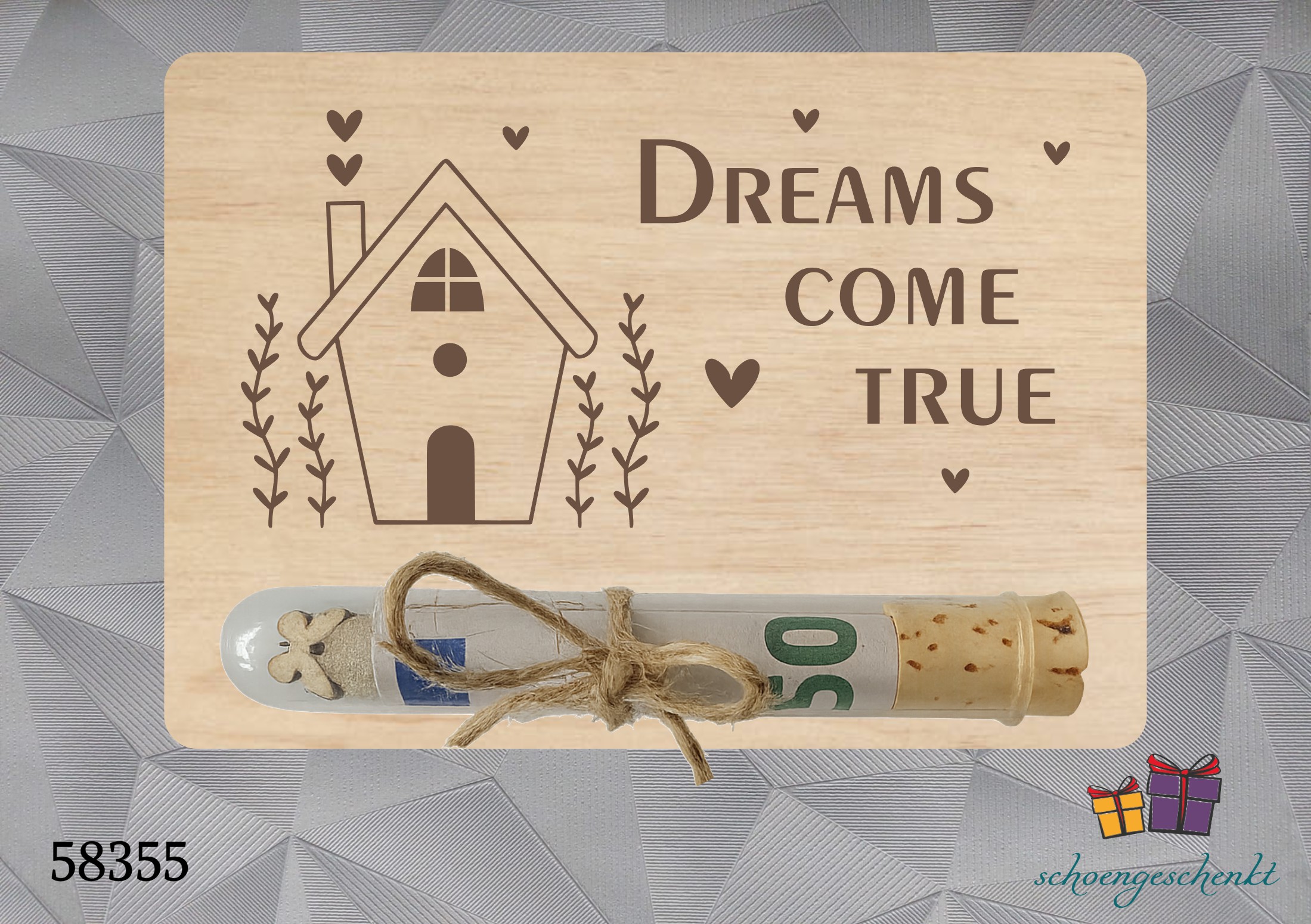 Dreams Come True 🏠 Geldgeschenkkarte