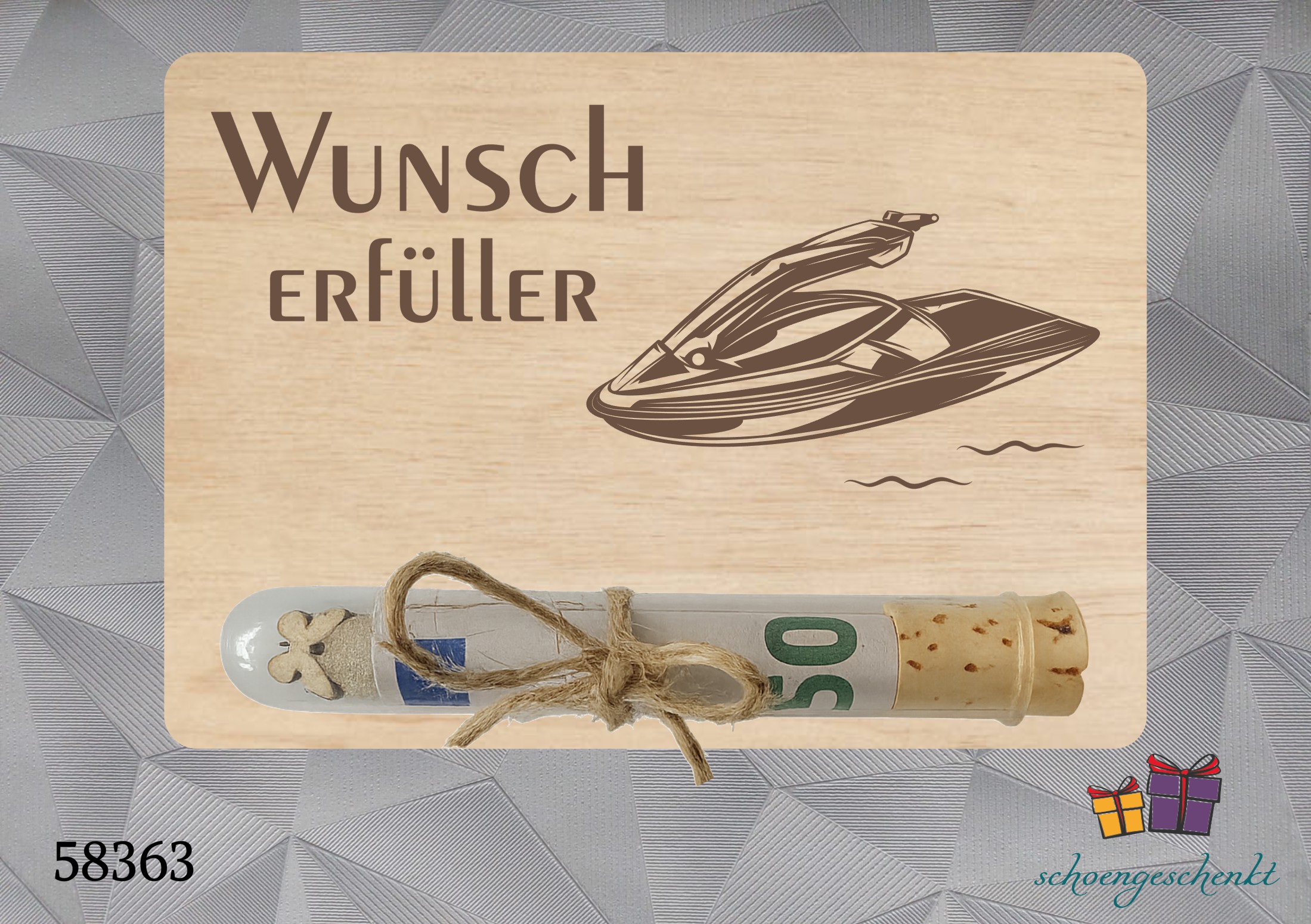 Wunscherfüller 🚤 Geldgeschenkkarte
