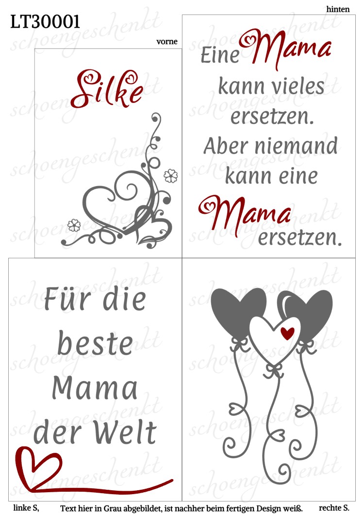Eine Mama kann vieles ersetzen. Aber niemand kann eine Mama ersetzen. ❤️ Laterne Mama