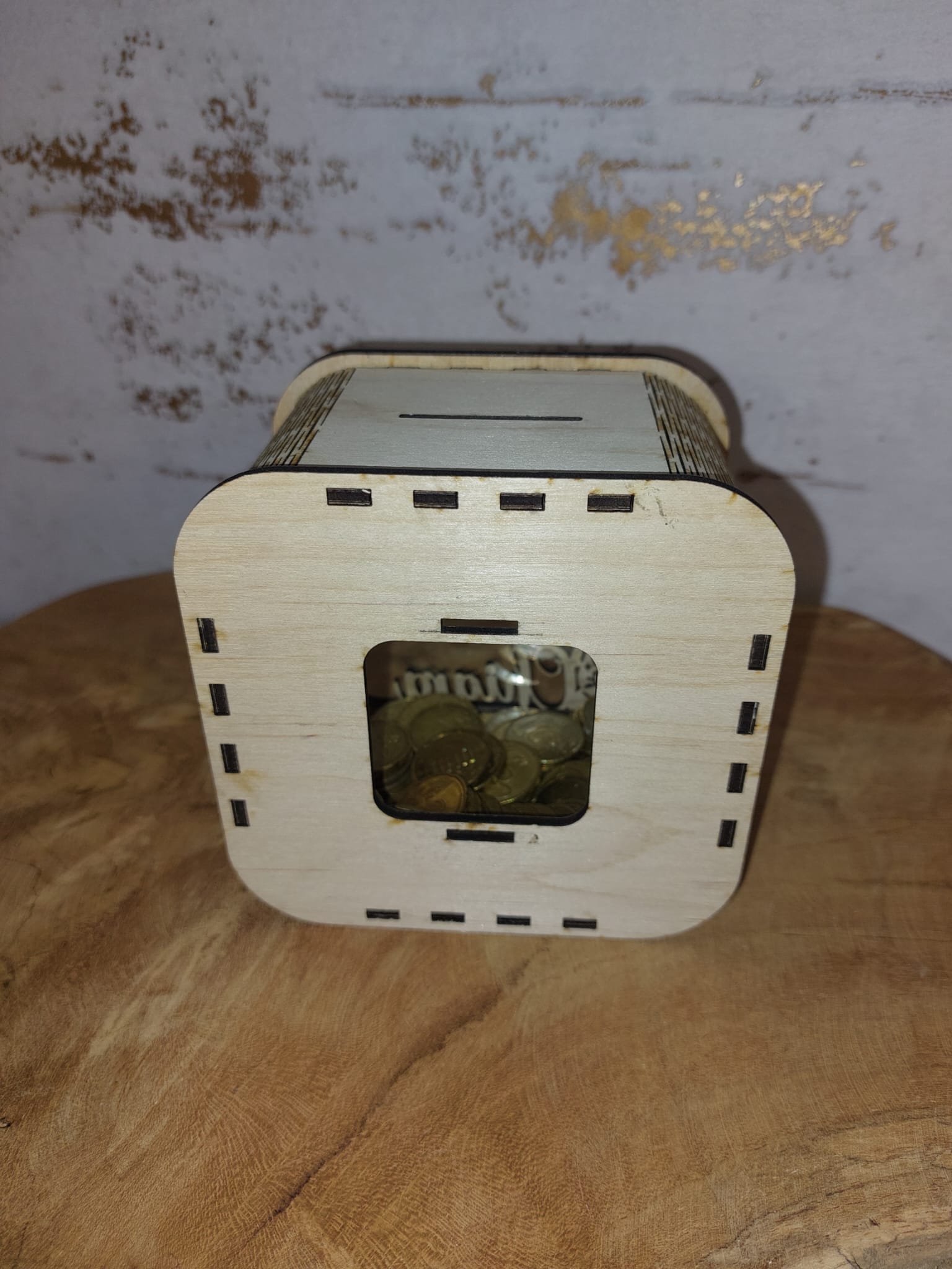  Hasenmotiv personalisiert 🐰 Spardose Aus Holz