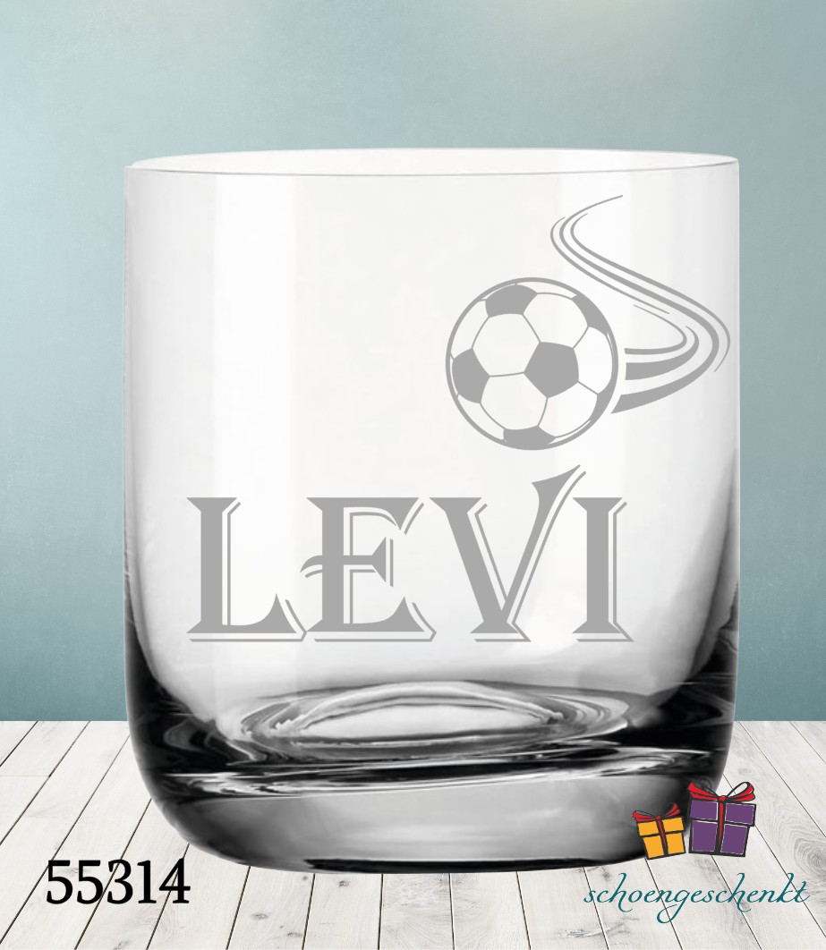 Whiskyglas mit Fußball-Design 🥃