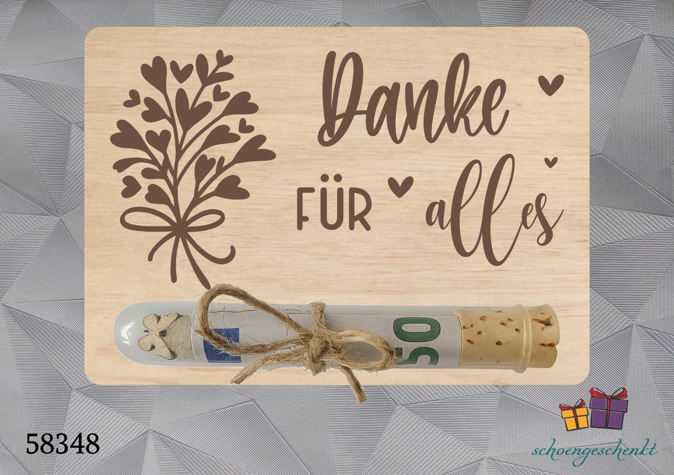 Danke für alles❤️ Geldgeschenkkarte