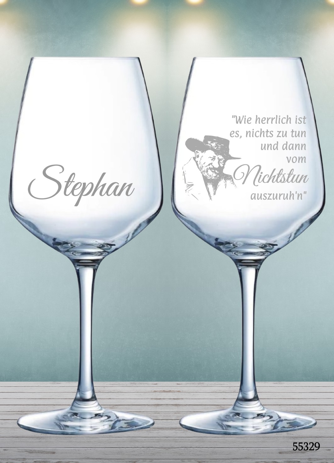 Wie herrlich ist es, nichts zu tun und dann vom Nichtstun auszuruhn. 🍷 Weinglas