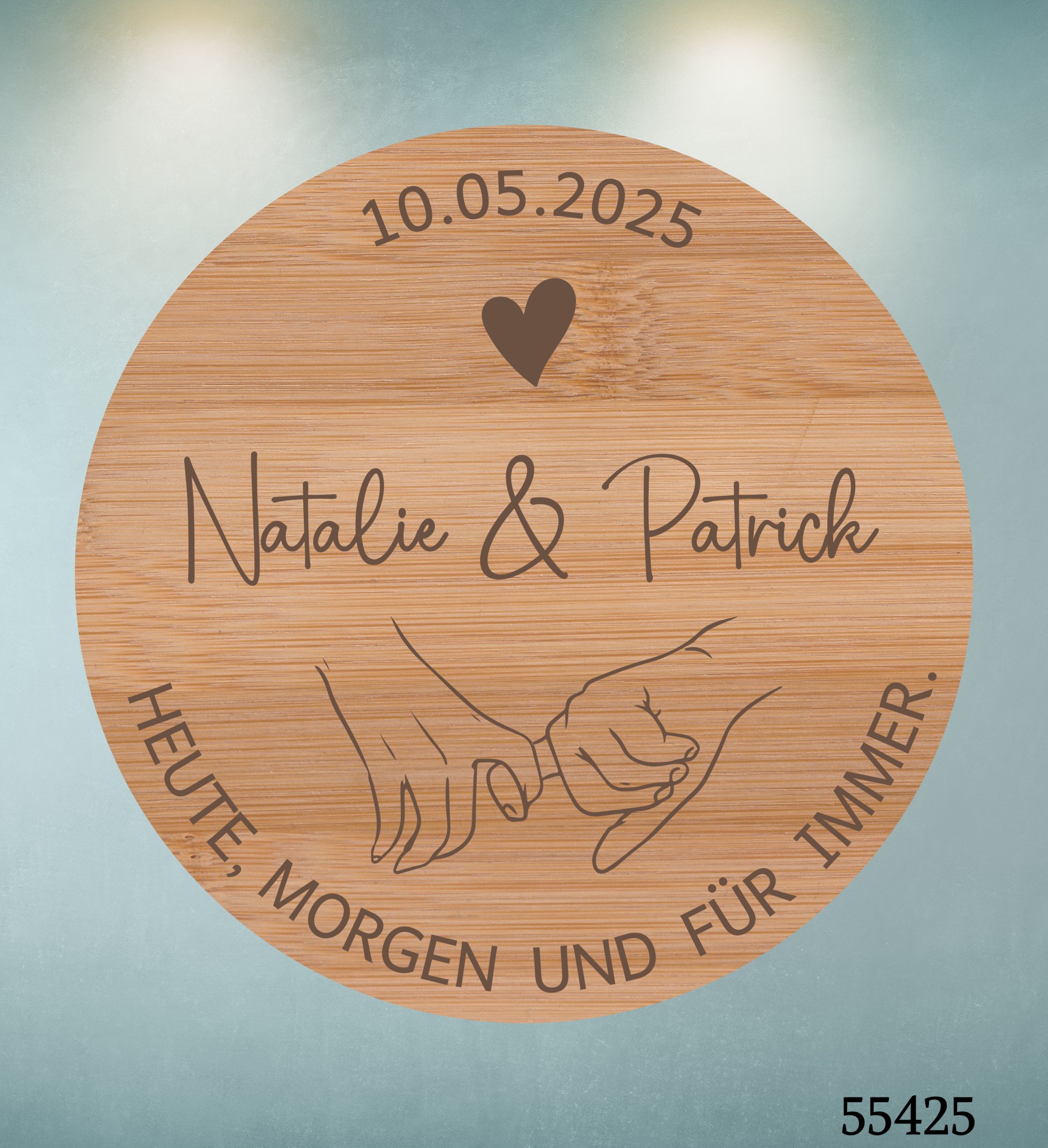 Heute, Morgen und für immer  💝 Naschglas mit Gravur als Hochzeitsgeschenk