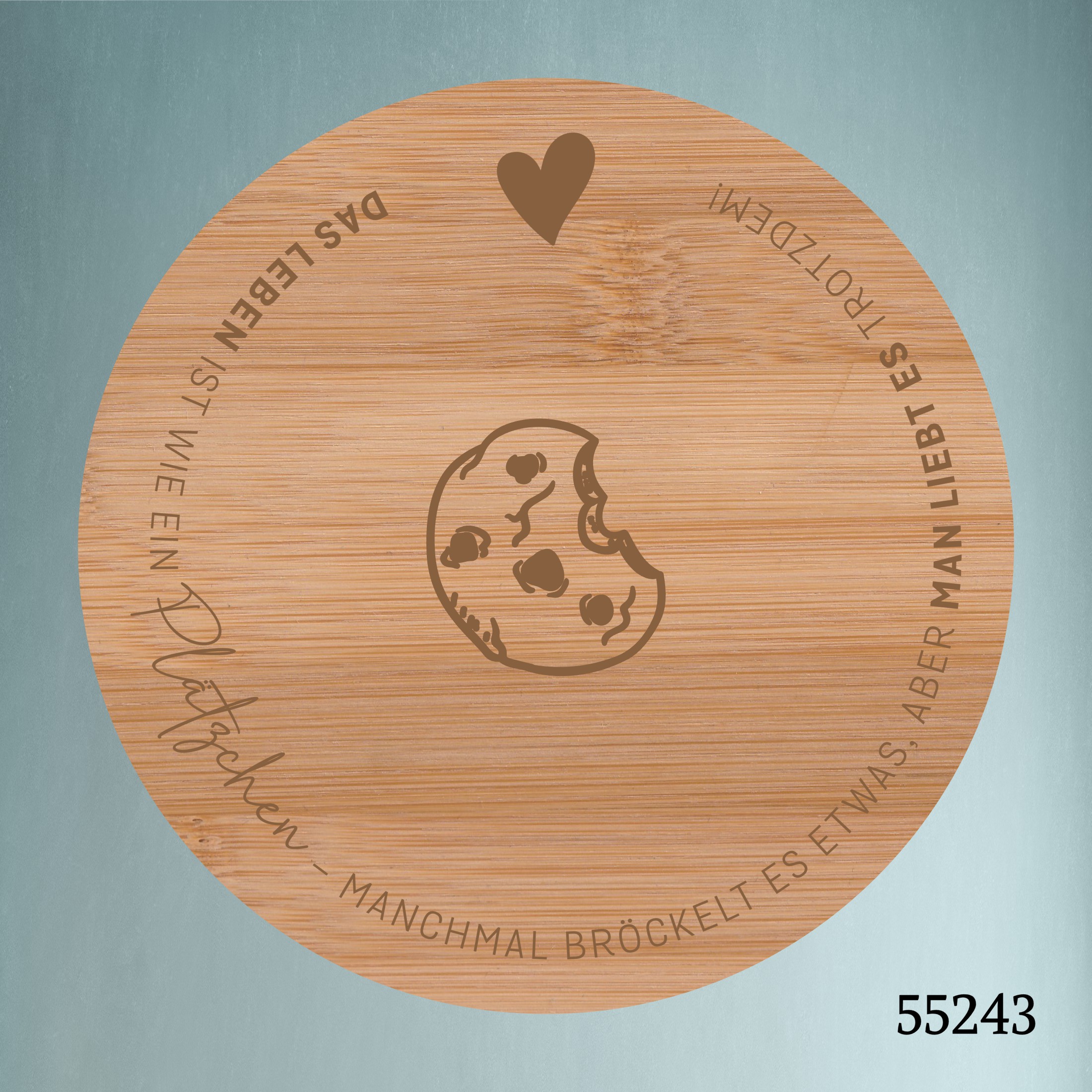 🍪 Das Leben ist wie ein Plätzchen - manchmal bröckelt es etwas, aber man liebt es trotzdem! 🍪 Naschglas