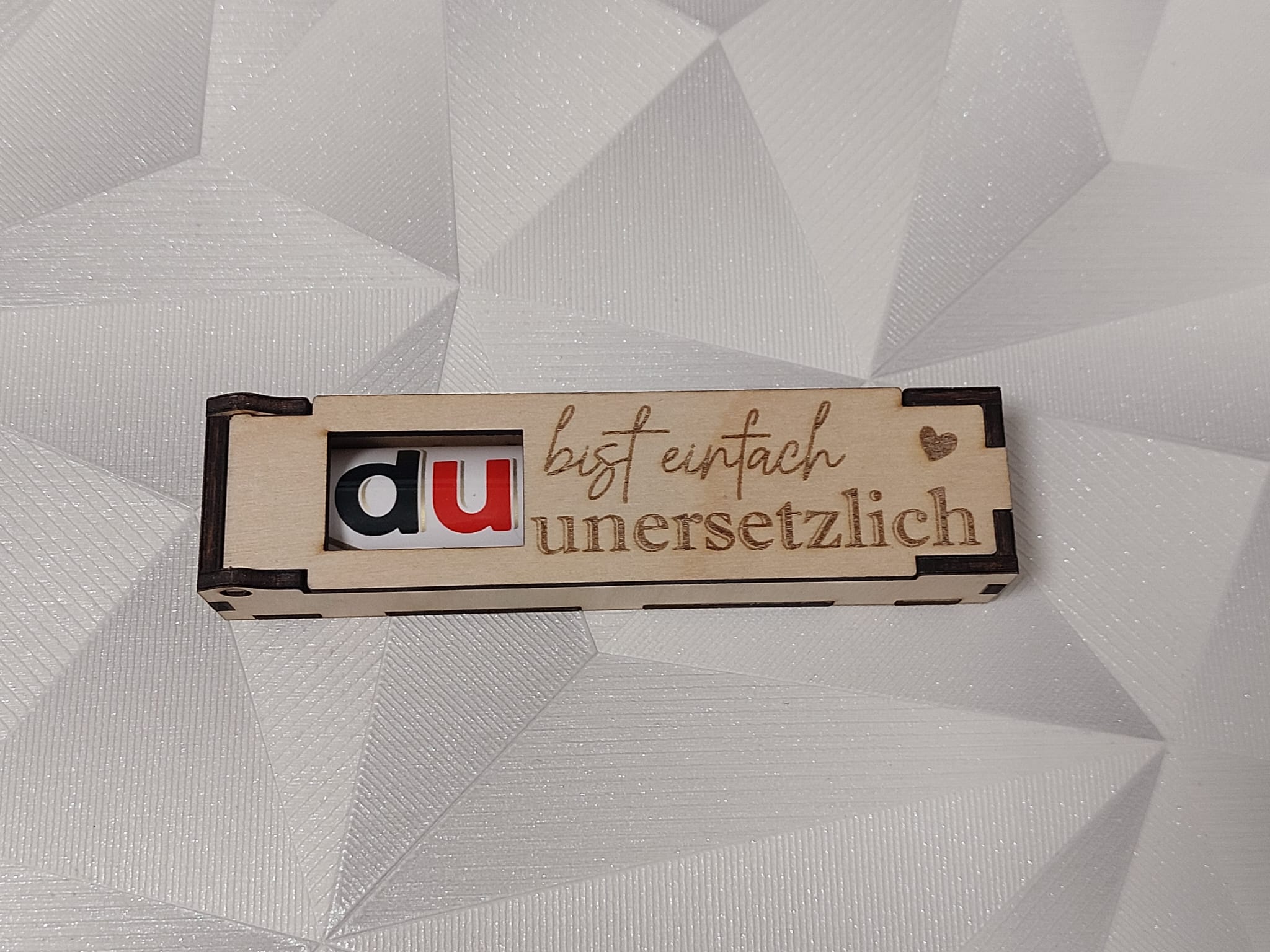 DU bist einfach unersetzlich❤️ Herz 🍫 Duplobox