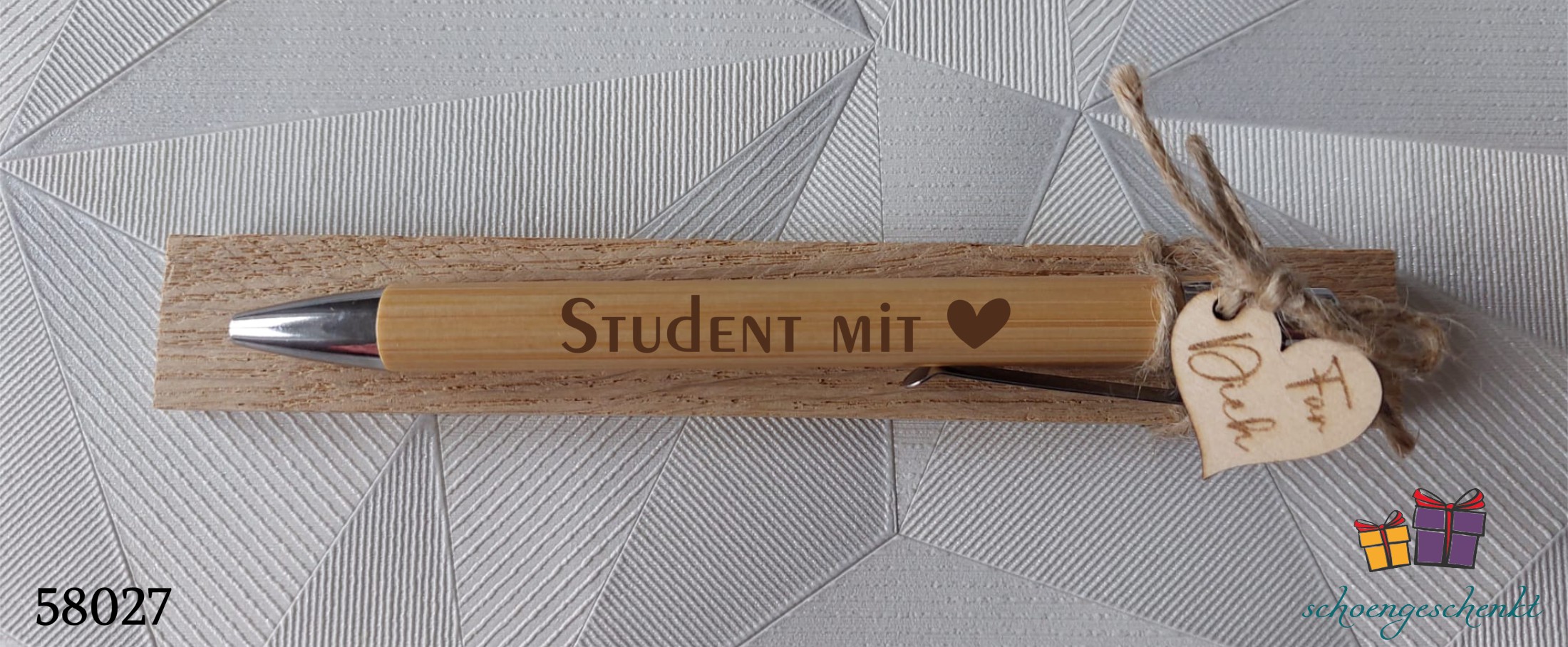 Student mit Herz ❤️ Kugelschreiber