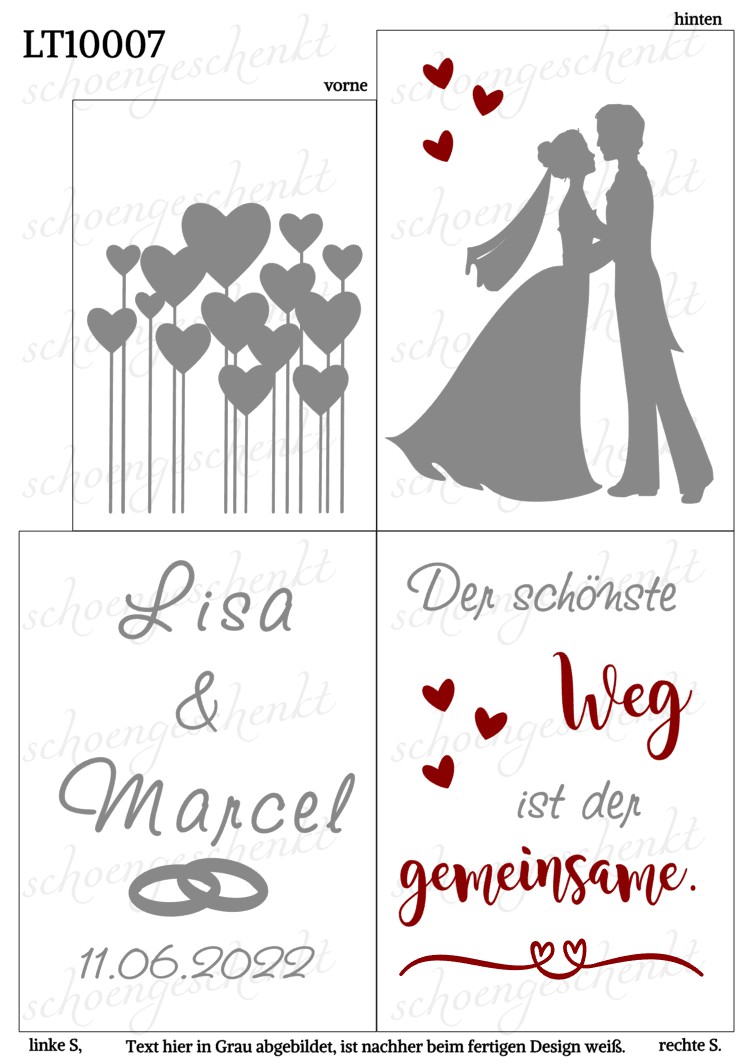 Der schönste Weg ist der gemeinsame.💍 Laterne Hochzeit