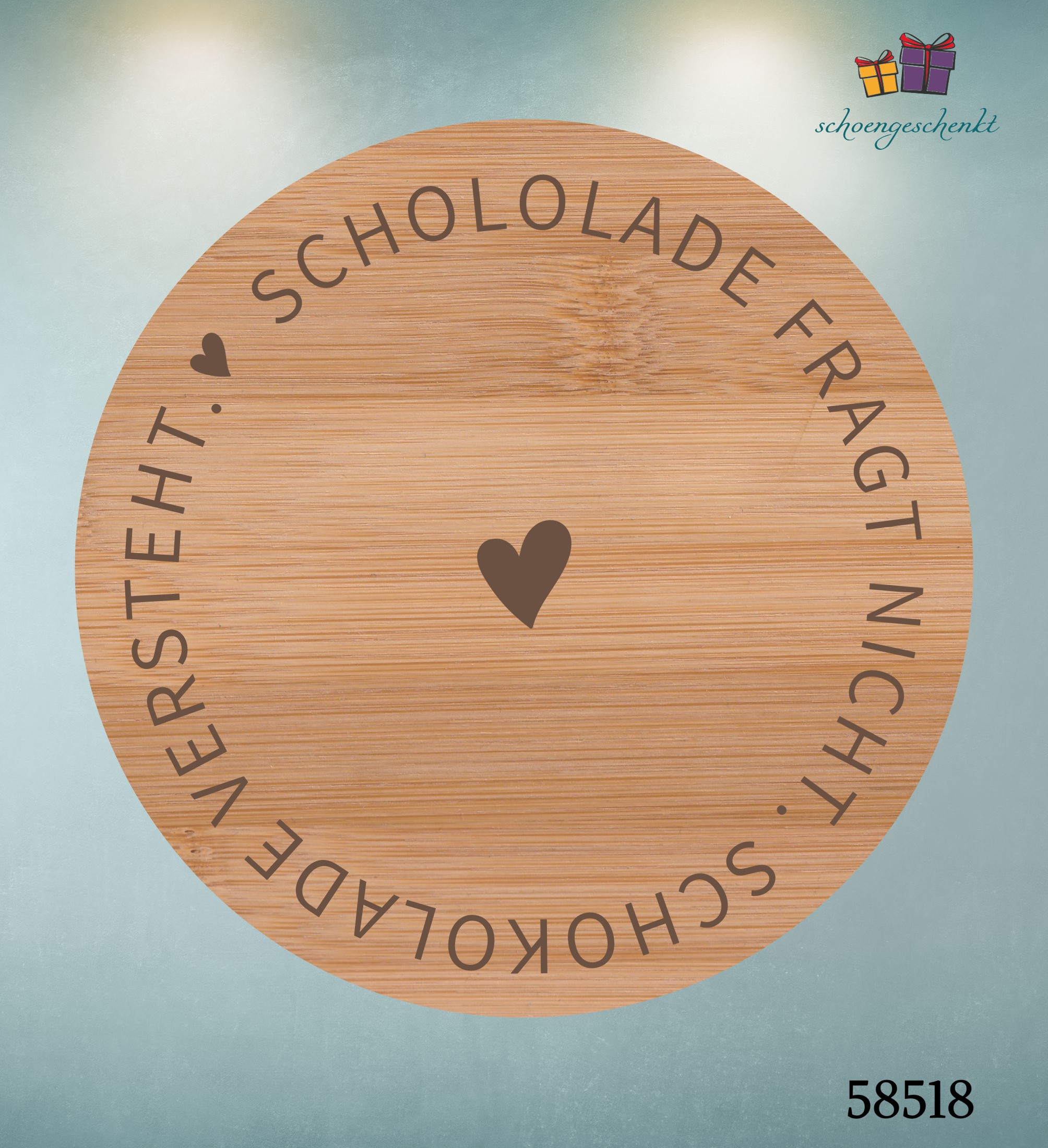 SCHOKOLADE fragt nicht. SCHOKOLADE versteht. 🍫 Naschglas personalisiert