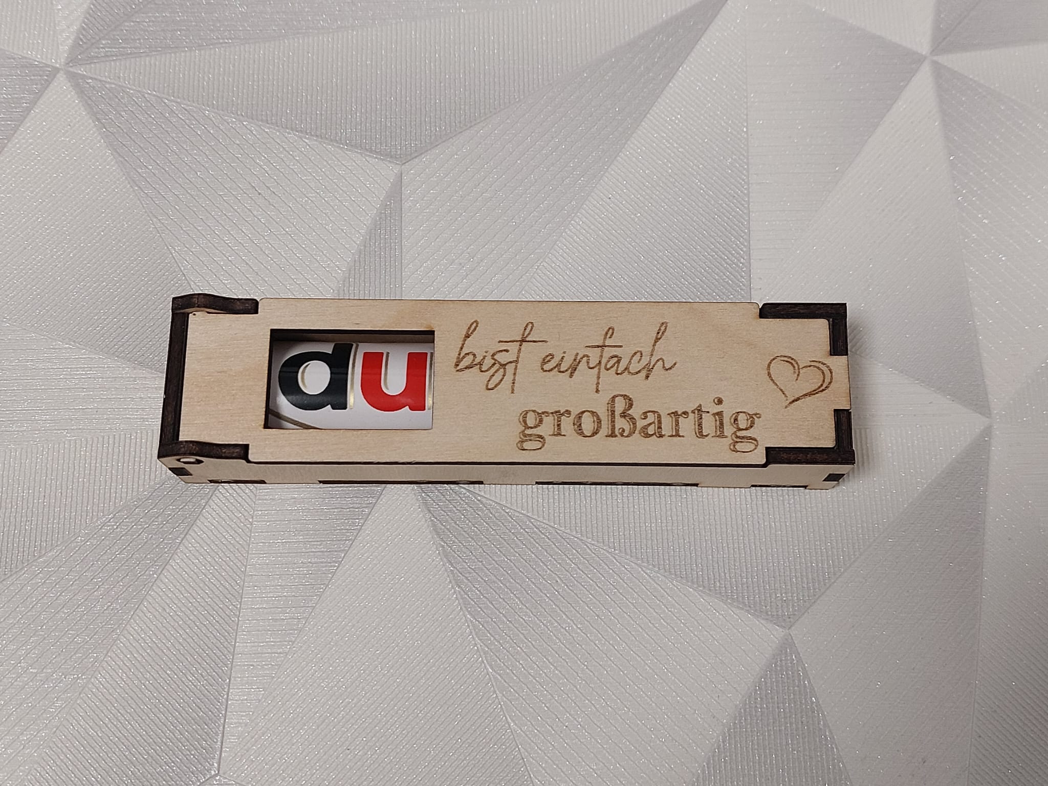 Du bist einfach großartig ❤️ Herz 🍫 Duplobox