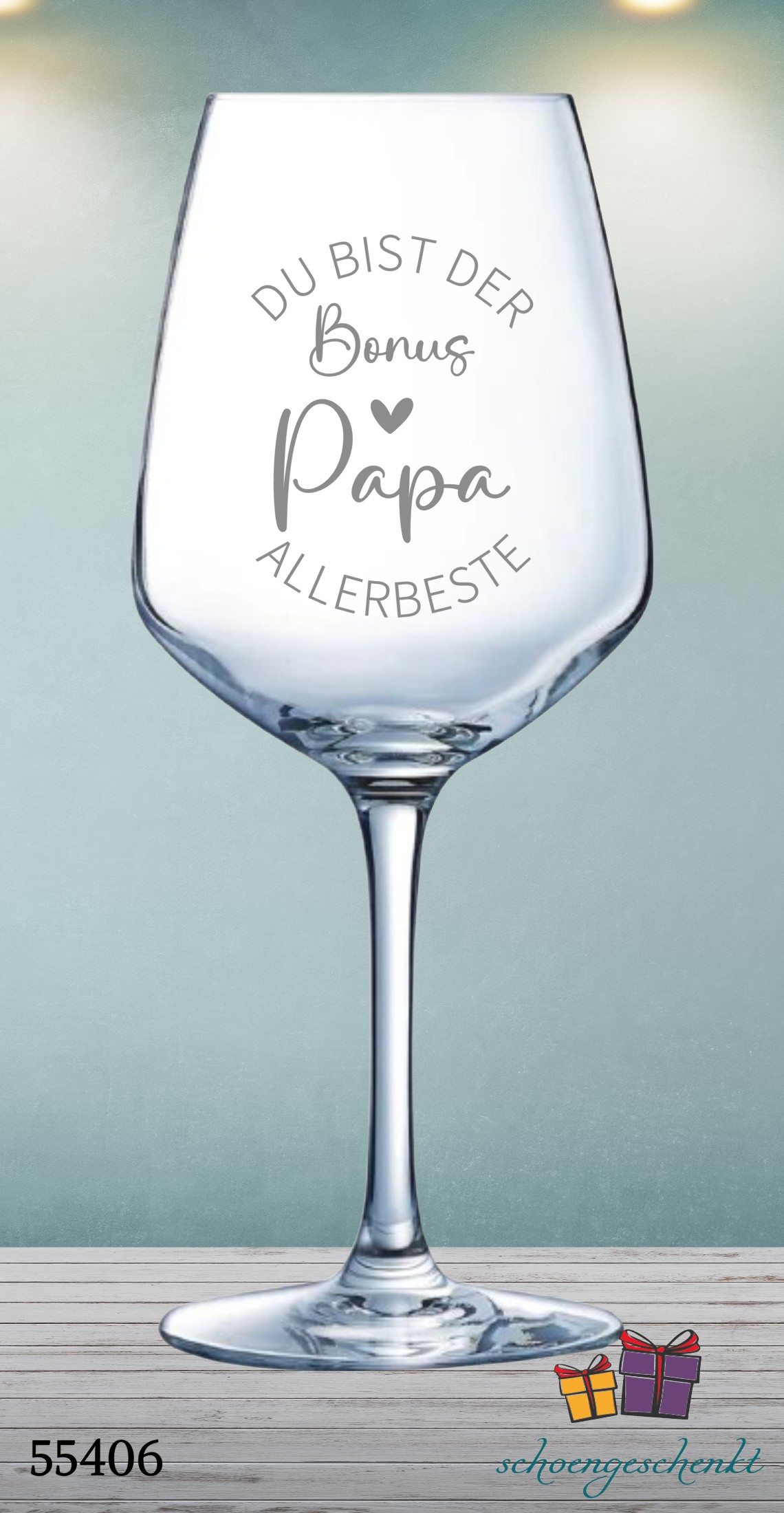 Du bist der allerbeste Bonus Papa – Ein Dankeschön, das von Herzen kommt 🧡 Weinglas