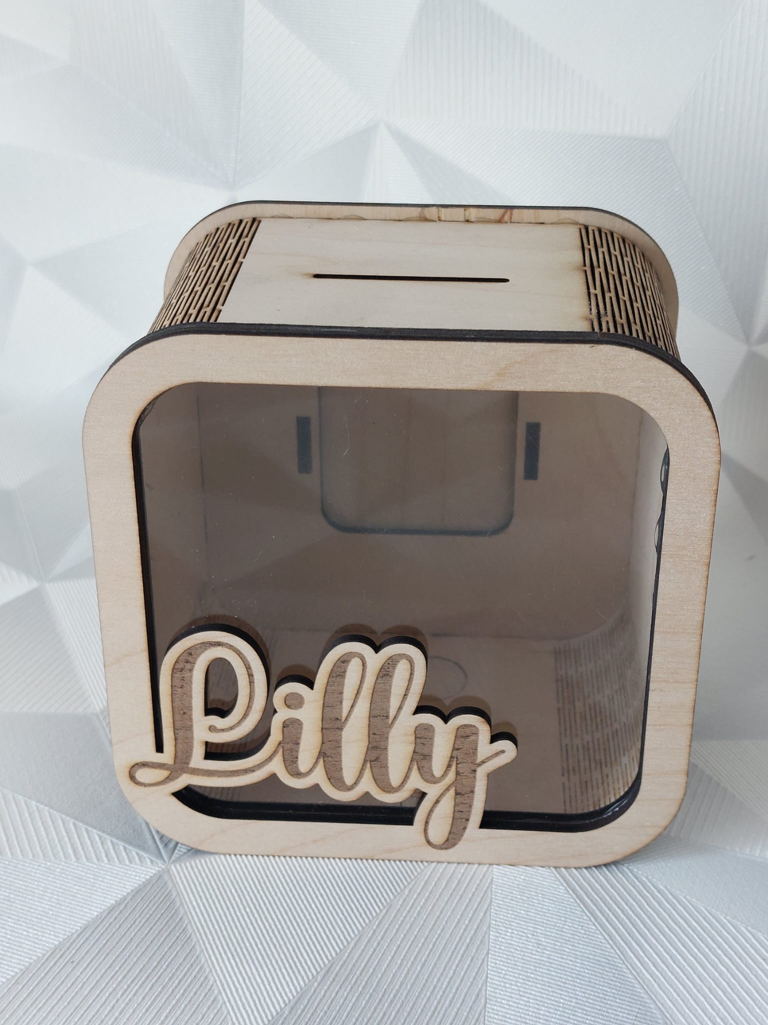 Namen 🐷 personalisierte Spardose aus Holz