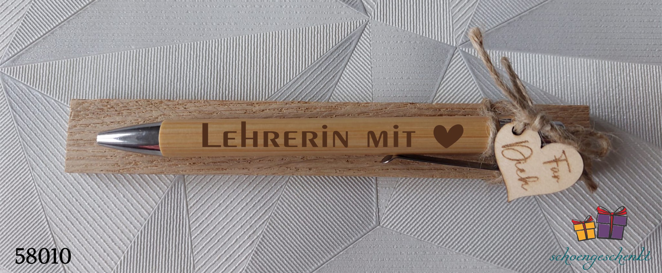 Lehrerin mit Herz❤️ Kugelschreiber