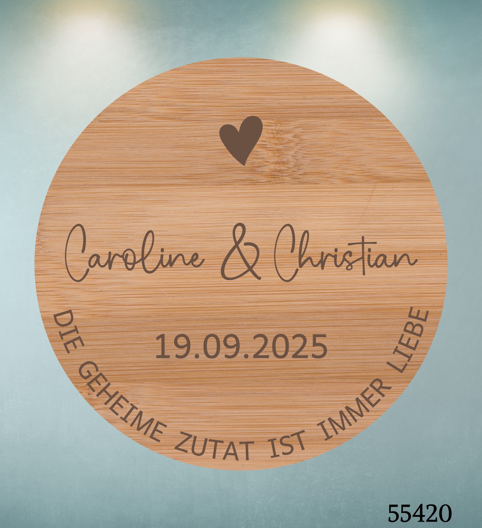 Die geheime Zutat ist Liebe 💝 Naschglas mit Gravur als Hochzeitsgeschenk