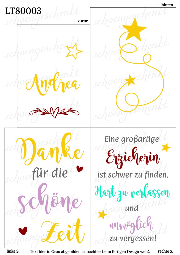 Ein Stern für besondere Menschen ⭐️ Laterne Erzieher-Lehrer-Hebamme