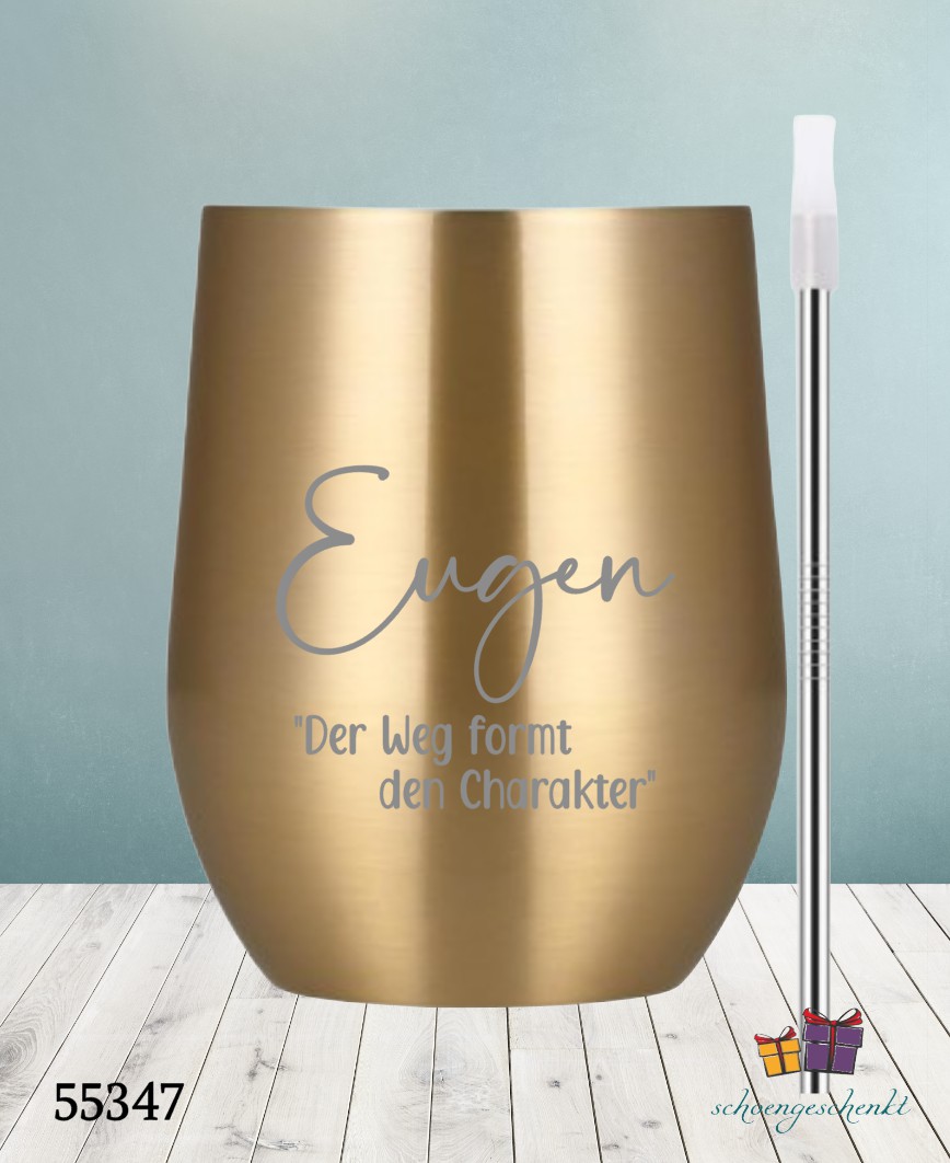 Der Weg formt den Charakter. Wein ToGo Becher