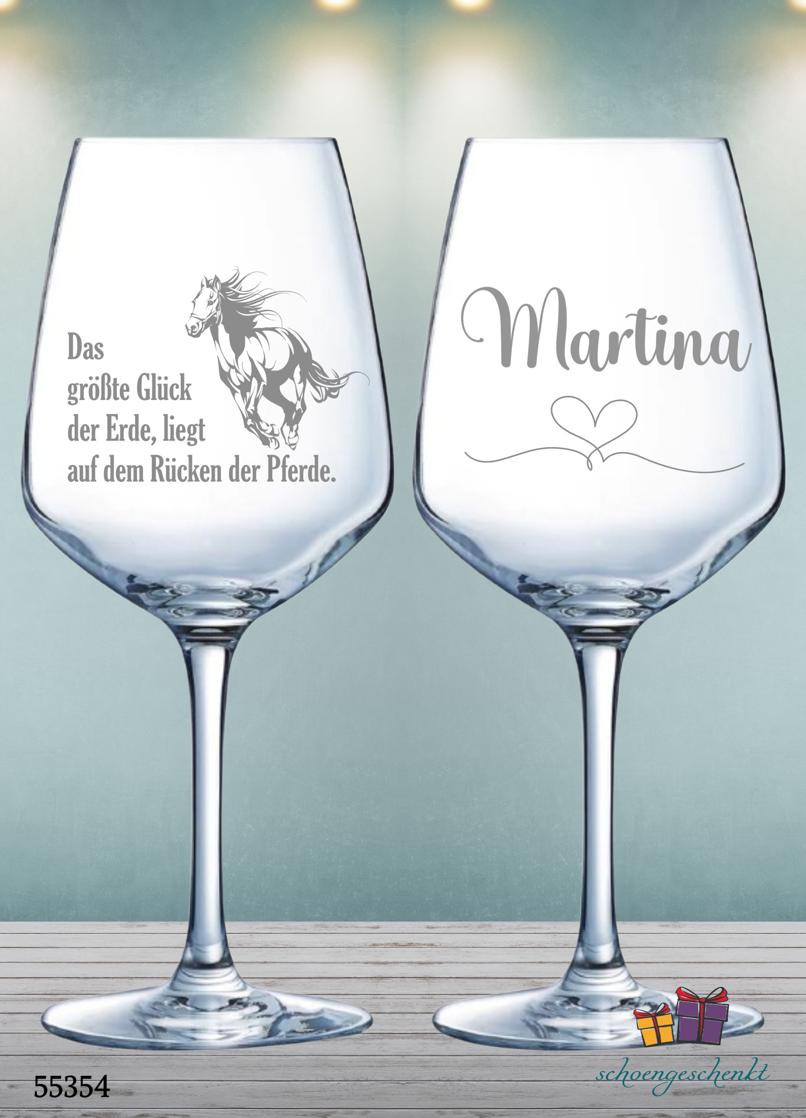 Für echte Pferdeliebhaber 🍷 Weinglas