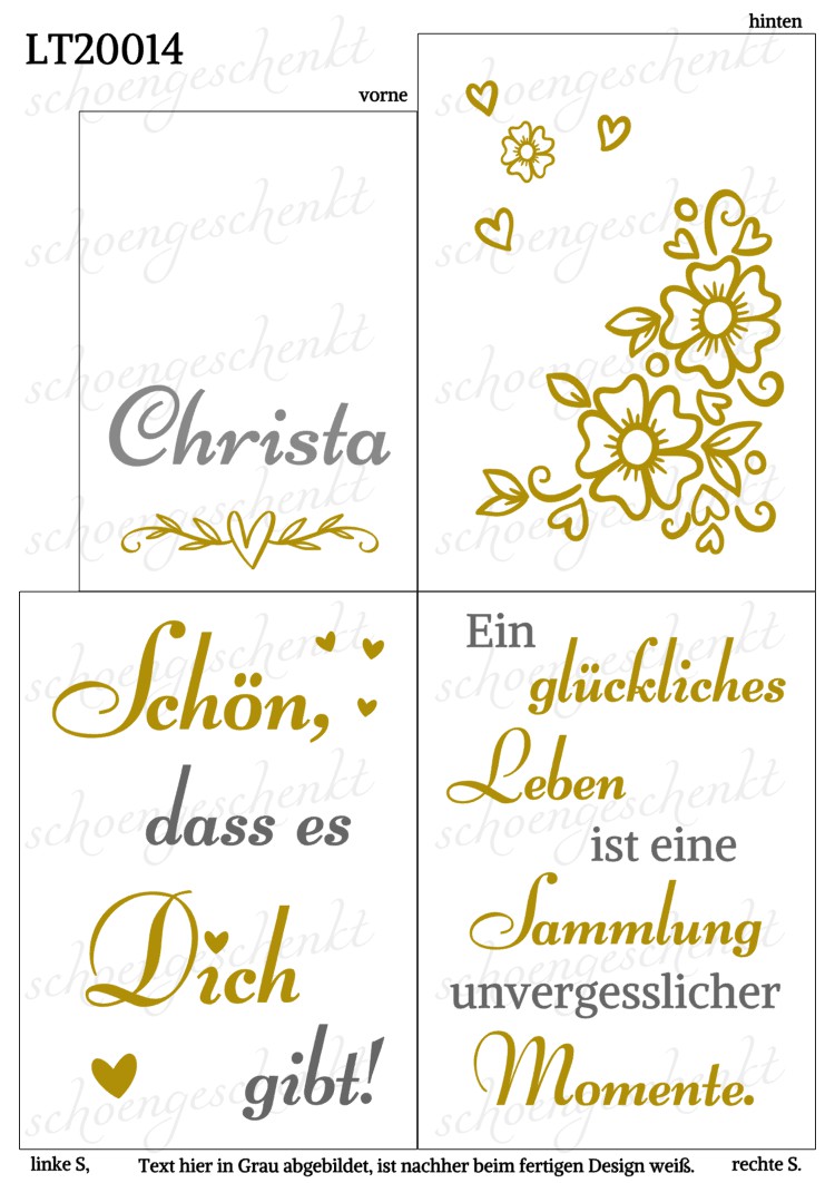 Schön, dass es Dich gibt! ❤️ Laterne Zitate