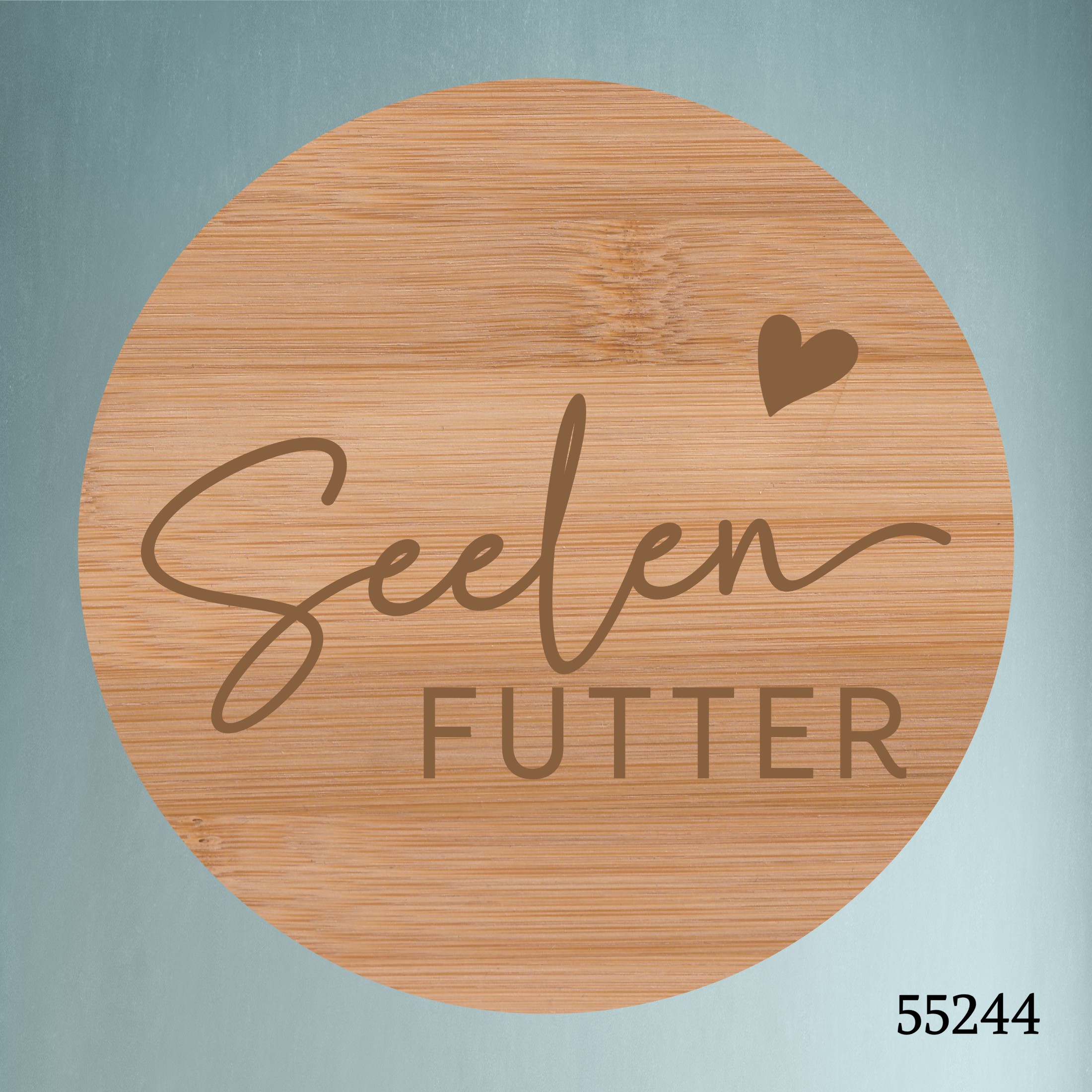 🍪Seelenfutter🍪 Naschglas mit Graviertem Bambusdeckel