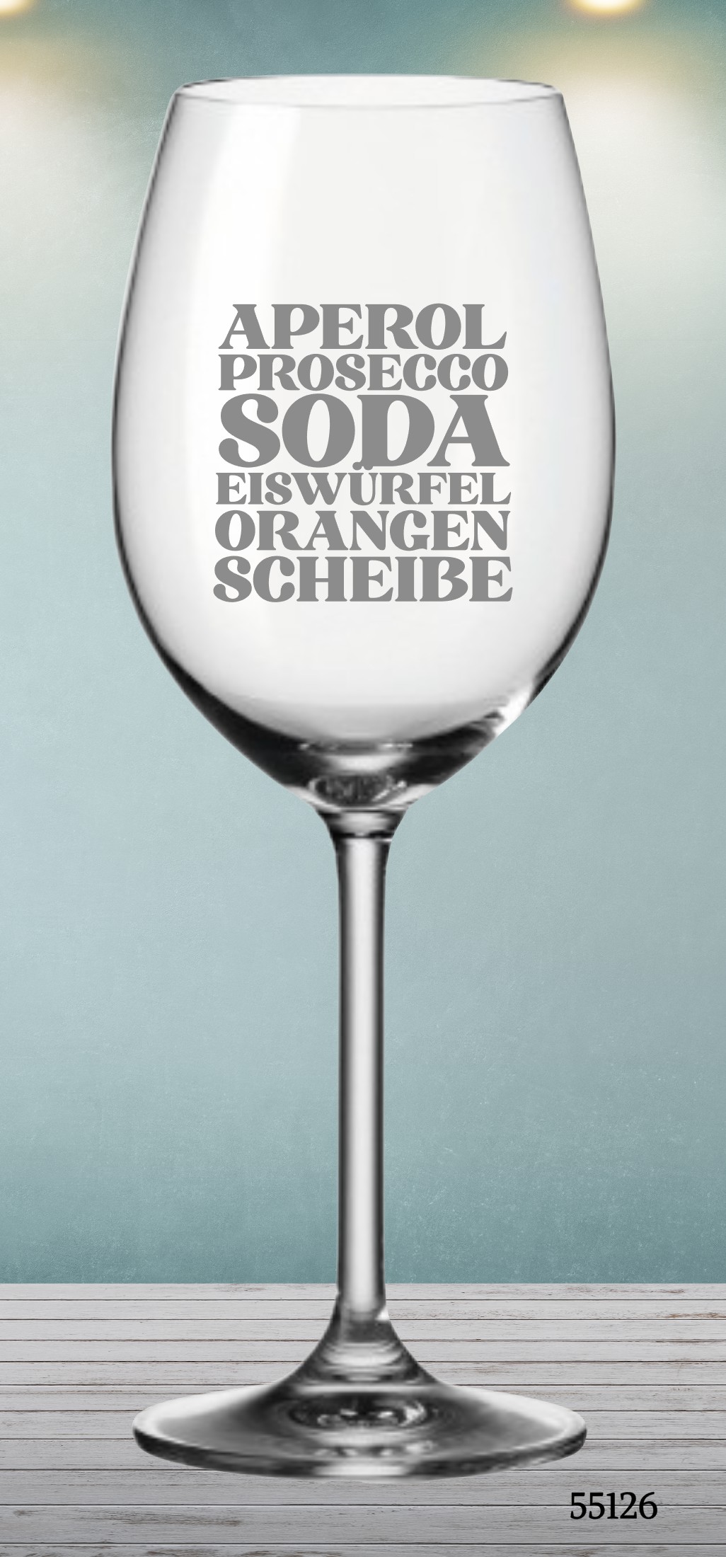 Aperol, Prosecco, Soda, Eiswürfel, Orangen, Scheibe