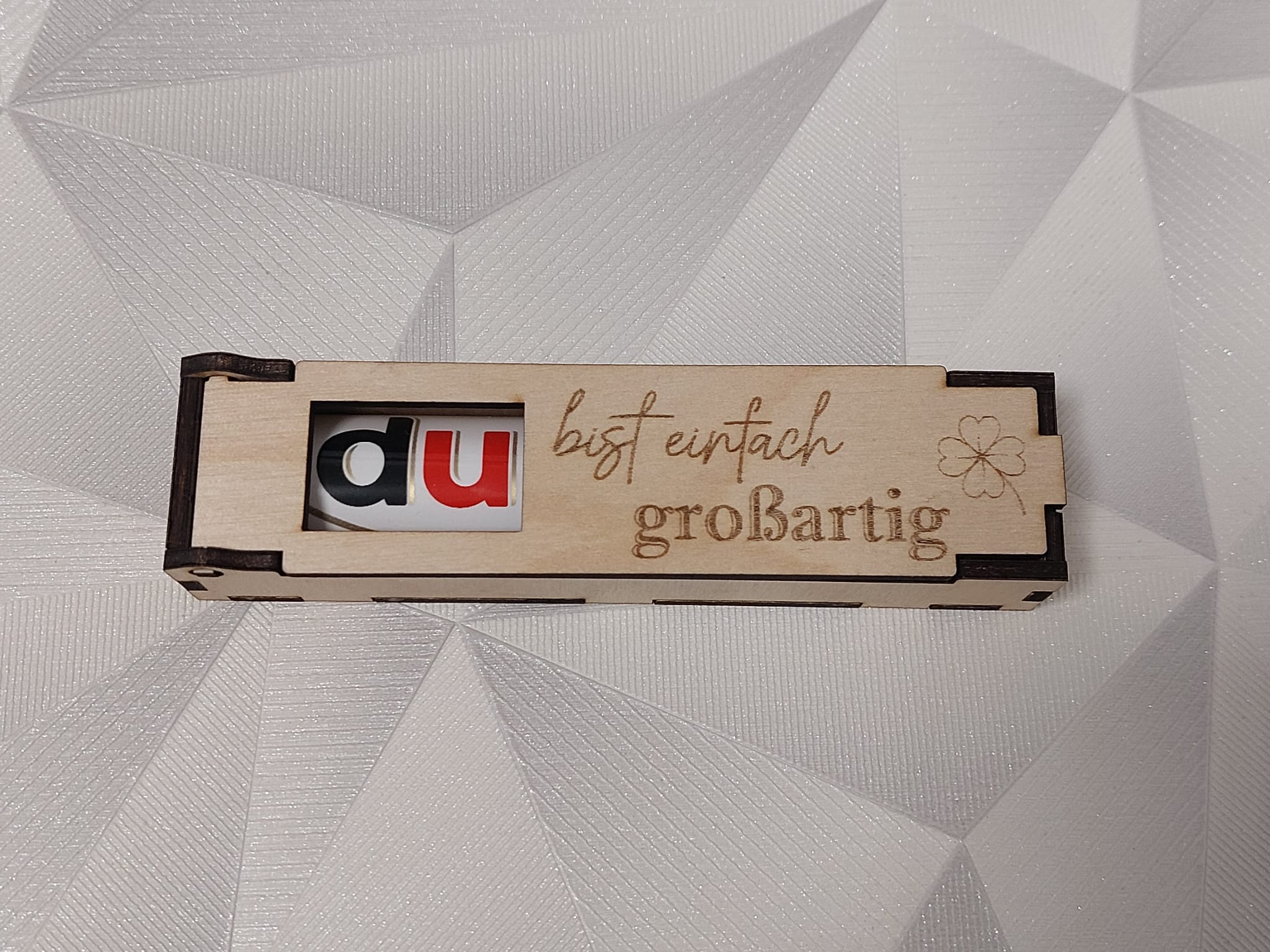 Du bist einfach großartig 🍀 Kleeblatt 🍫 Duplobox