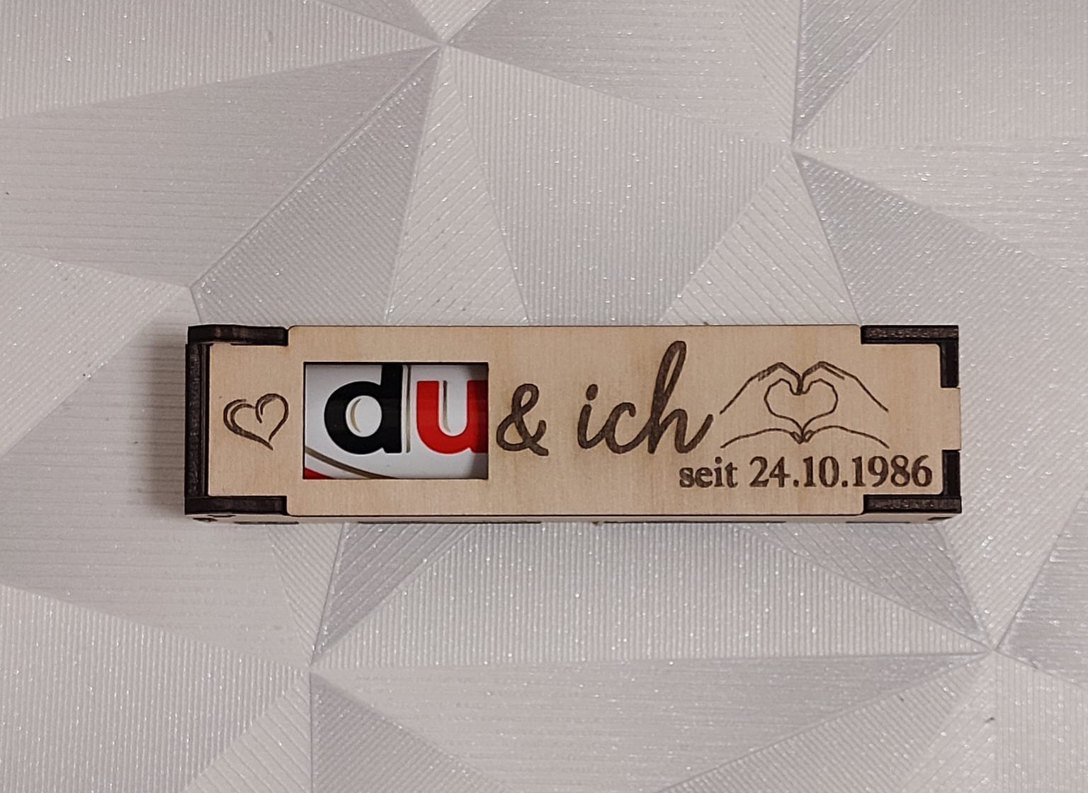 DU und Ich personalisiert mit Datum ❤️ Duplobox 🍫