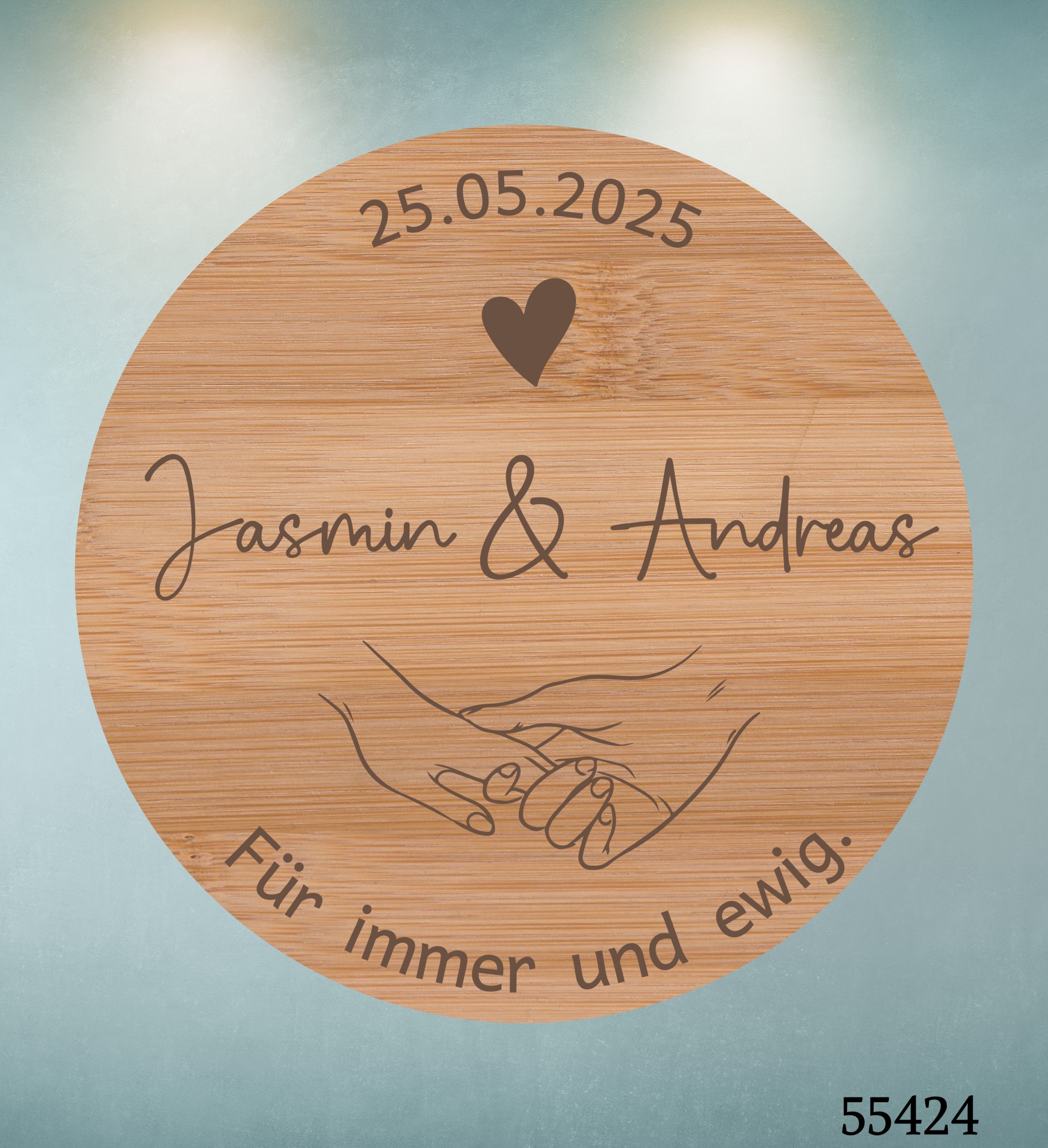 Für immer und ewig  💝 Naschglas mit Gravur als Hochzeitsgeschenk