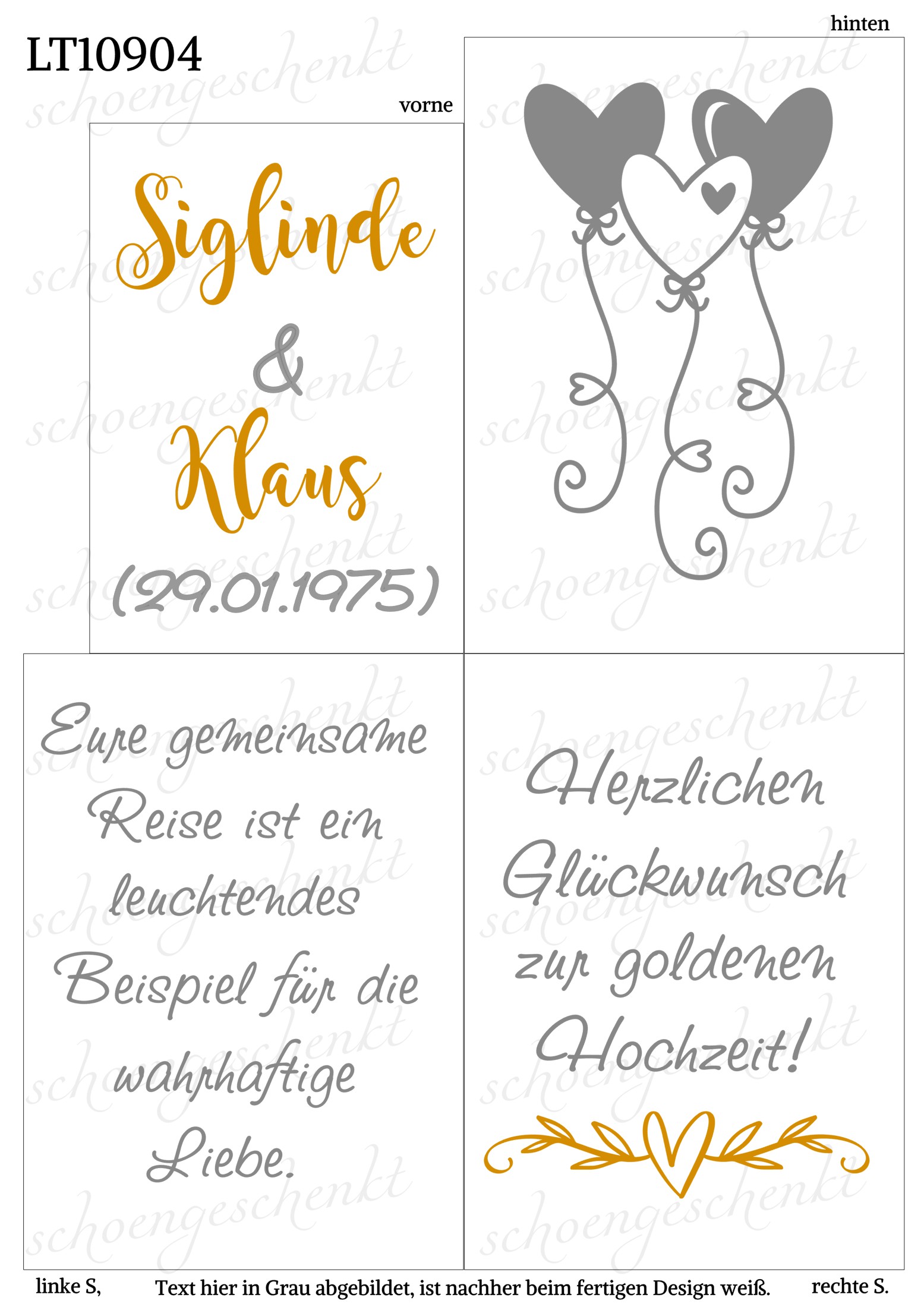  Eure gemeinsame Reise ist ein leuchtendes Beispiel für die wahrhaftige Liebe 💛 Laterne Goldene Hochzeit  
