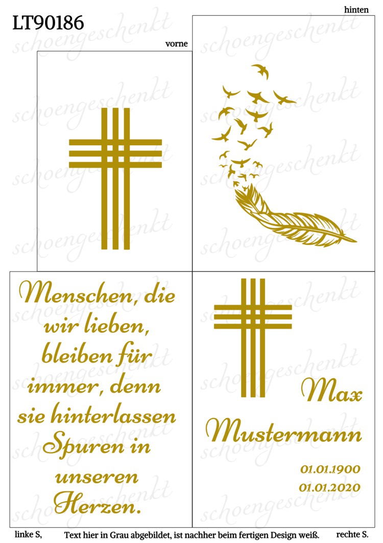 Menschen, die wir lieben, bleiben für immer – denn sie hinterlassen Spuren in unseren Herzen. ❤️ Laterne Trauer